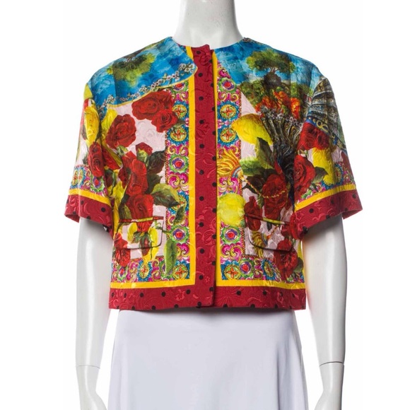 Dolce and Gabbana floral evening jacket size IT40 - Picture 2 of 14